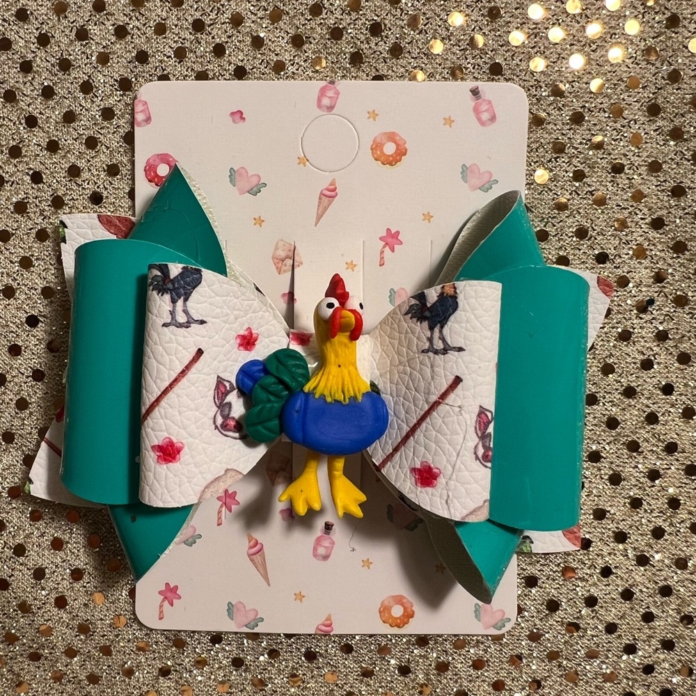 Disney Moana Hei Hei Hair Bow For All Ages!